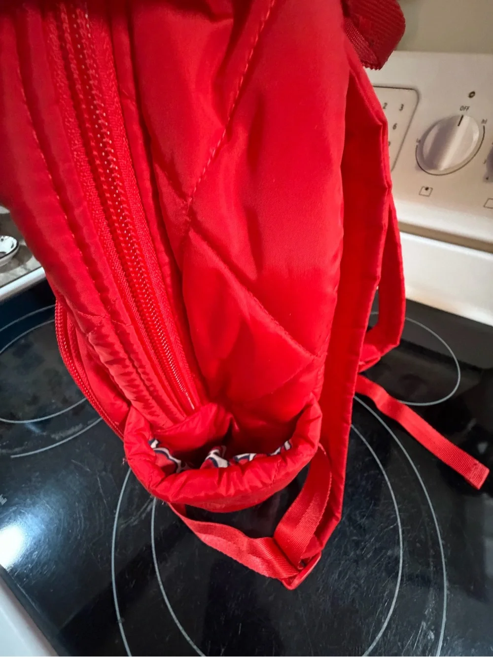 Vera Bradley Red Quilted Mini Backpack
